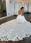 Bridal Dress Flares 7  Front with Smiling