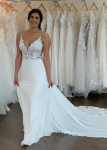 Bridal Dress Flares 7  Front with Smiling