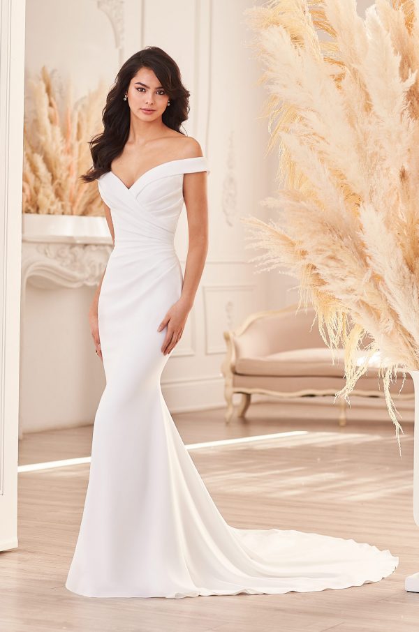 Paloma 4955 - Off the shoulder wedding dress