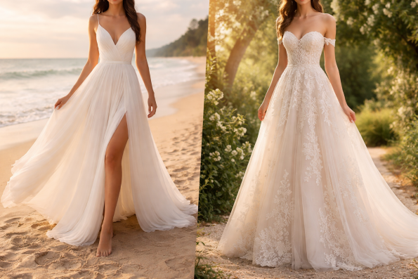 beach vs garden dresses