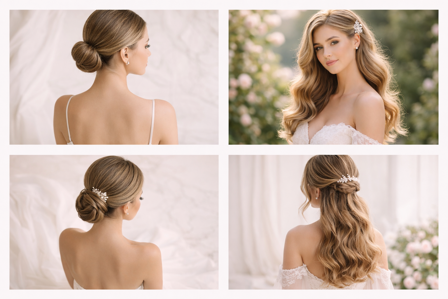 Flares Bridal + Formal | Best Wedding Hairstyles for Strapless Dresses different bridal hairstyles