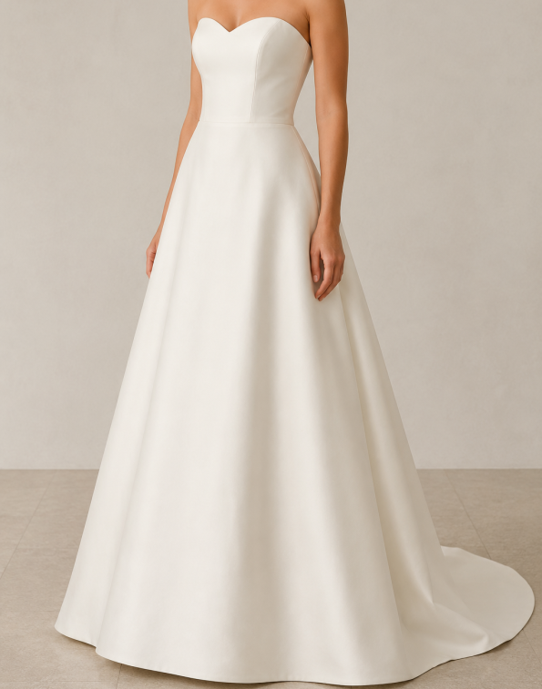 Flares Bridal + Formal | Wedding Dress Glossary (A-Z): Every Term a Bride Needs to Know A-line Silhouette
