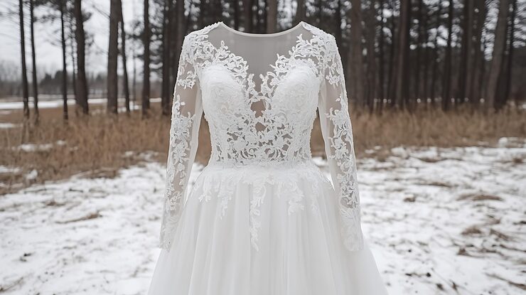 Flares Bridal + Formal | Winter Wedding Dresses That Keep You Warm Without Sacrificing Style
