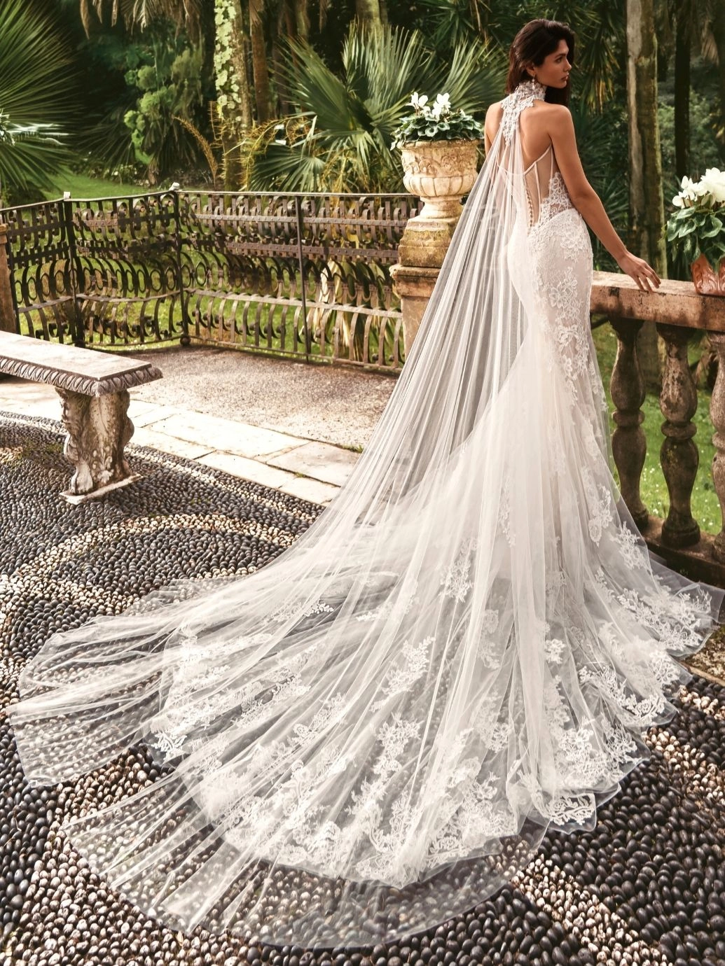willow 2 Flares Bridal + Formal | WILLOW by Enzoani (cape and choker)