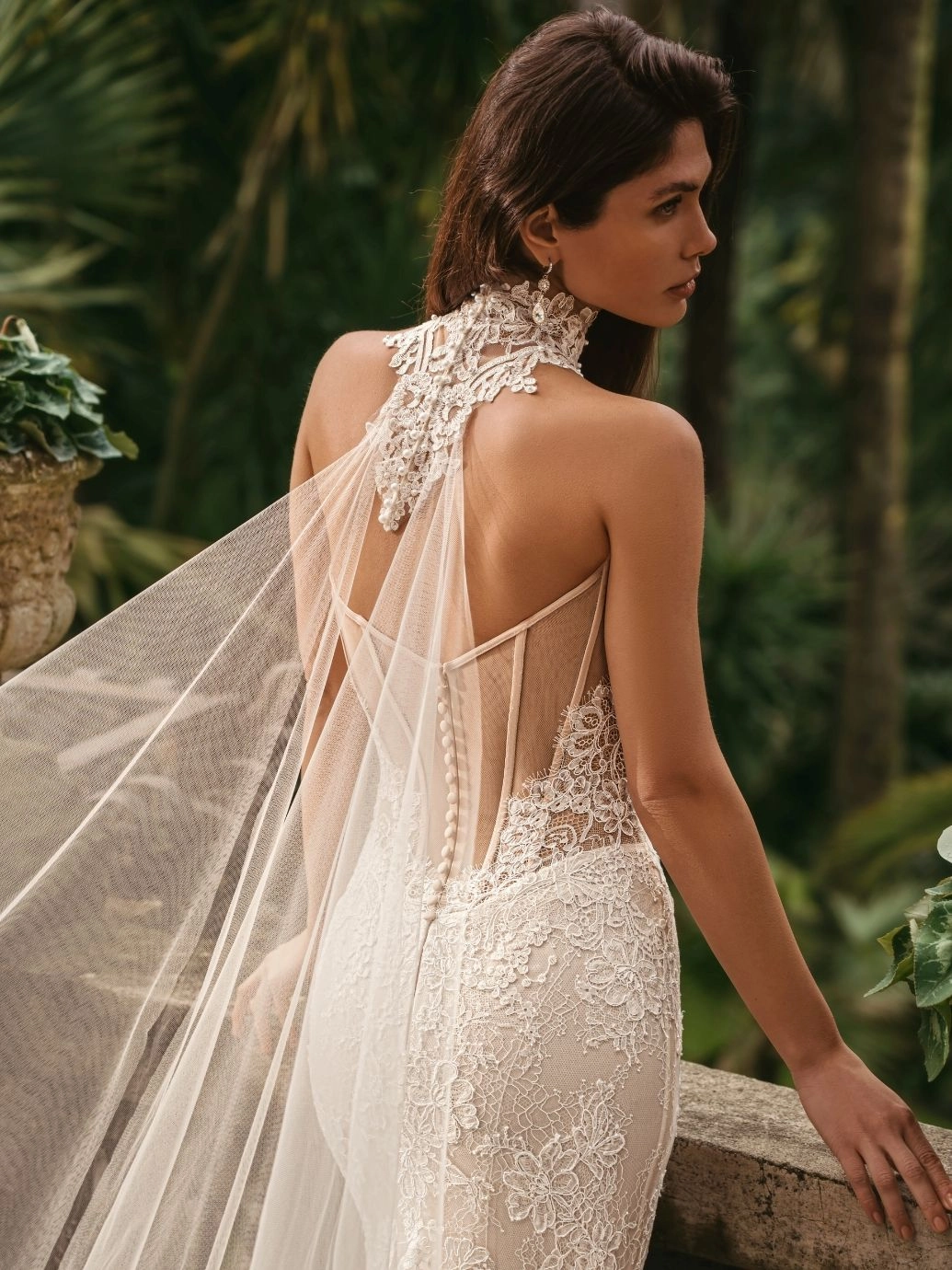 willow 4 Flares Bridal + Formal | WILLOW by Enzoani (cape and choker)