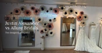 Justin Alexander vs Allure wedding dresses at Flares Bridal + Formal, Walnut Creek